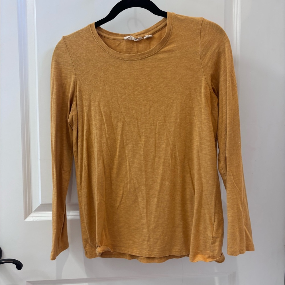 Christian Siriano Golden yellow Long Sleeve Top